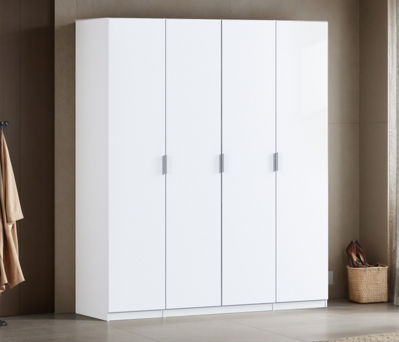 Для одежды, Шкаф четырехдверный Макс 2000 мм, вариант №1 (ЛДСП)