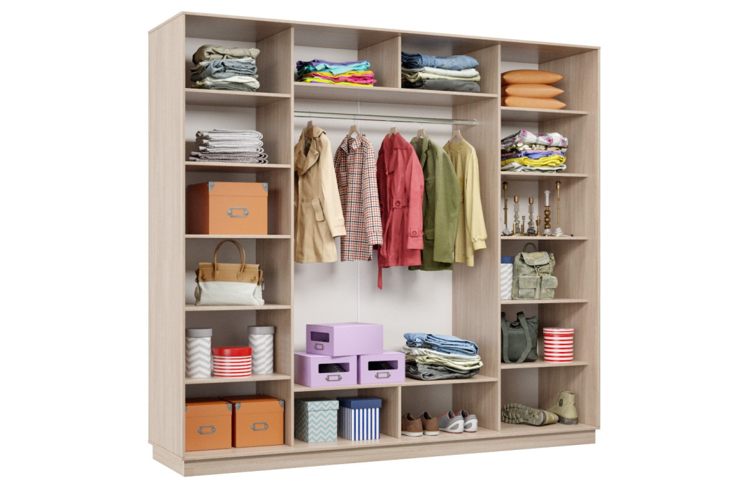 Шкафы-купе, Шкаф-купе Премьер 60 ясень шимо светлый