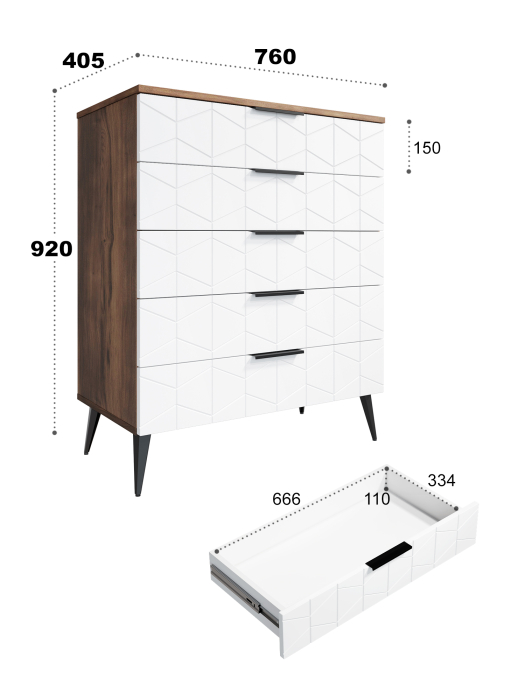 Комоды, Комод Контемпо КТ-03