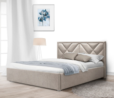 Мягкая кровать, Кровать с мягким изголовьем Сидней 180 с подъемным механизмом