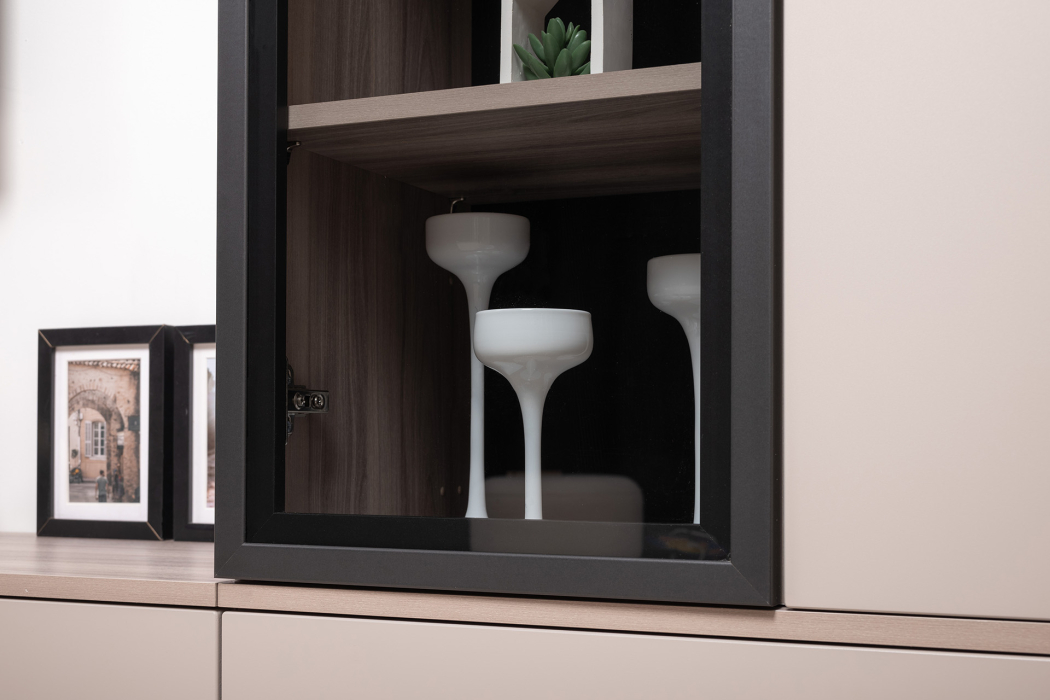 Настенные полки, Шкаф-витрина навесной Роквуд 16.322.02