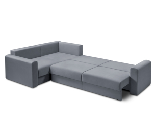 Диван угловой Мэдисон Лонг со спальным местом, микровелюр