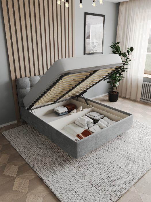 Мягкая кровать, Кровать Prime Soft 140х200 с подъёмным механизмом