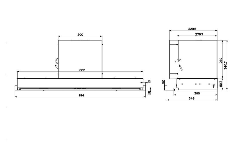 Вытяжки, Кухонная вытяжка ELIKOR EVOLUTION 90П-750-Э3Д Алюминиевый металлик